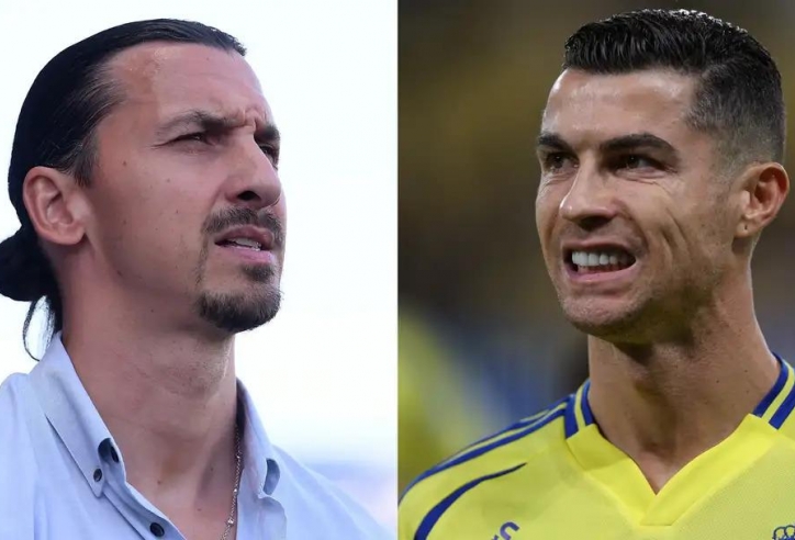 Ibrahimovic phản ứng gay gắt với Ronaldo vụ nói Ligue 1 không bằng SPL