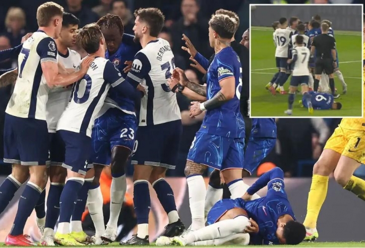 Trận Chelsea vs Tottenham xảy ra xô xát