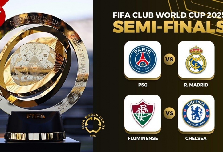 Điểm lại sức mạnh 4 đội lọt vào bán kết FIFA Club World Cup 2025