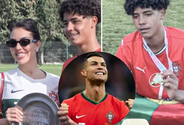 CHÍNH THỨC: Con trai Ronaldo lập cú đúp danh hiệu tại Bồ Đào Nha