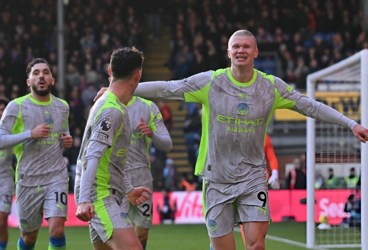 Trực tiếp Man City 1-0 Crystal Palace: Haaland tỏa sáng