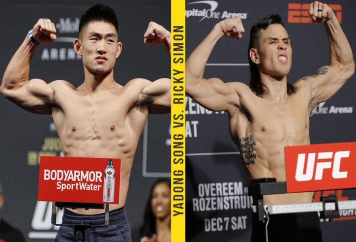 UFC Fight Night 223 diễn ra khi nào, đại chiến Song Yadong - Ricky Simon sức hút ra sao?