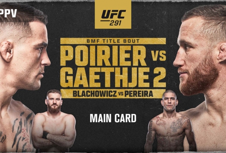 UFC 291 cập nhật main card: Dustin Poirier vs Justin Gaethje II cho đai BMF
