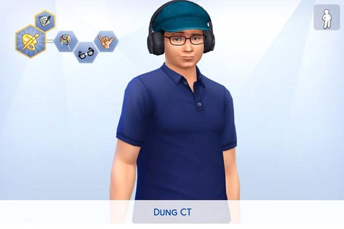 Fan mô phỏng ngoại hình của Dũng CT và team Đụt trong game Sims 4
