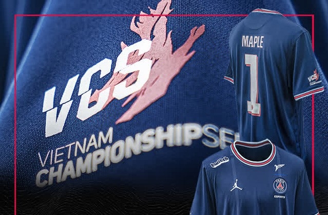PSG Talon in logo VCS lên áo để vinh danh LMHT Việt Nam tại CKTG 2021