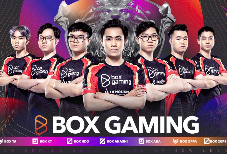 Đội hình chính thức của Box Gaming tại ĐTDV Mùa Xuân 2022