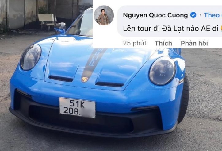 'Hàng hiếm' Porsche 911 GT3 2022 giá 16 tỷ đồng của Cường 'Đô-la' đã ra biển trắng
