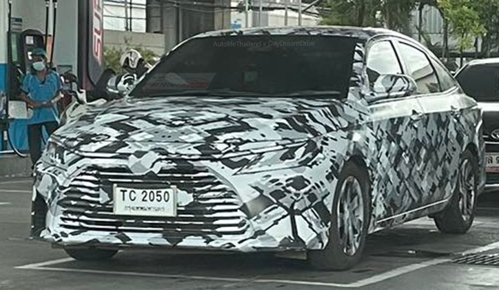 Toyota Vios 2023 tháo bỏ dần lớp nguỵ trang, lộ diện rõ nét hơn