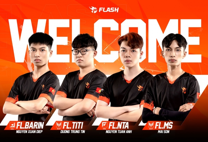 Đội hình chính thức của Team Flash tại ĐTDV Mùa Đông 2022