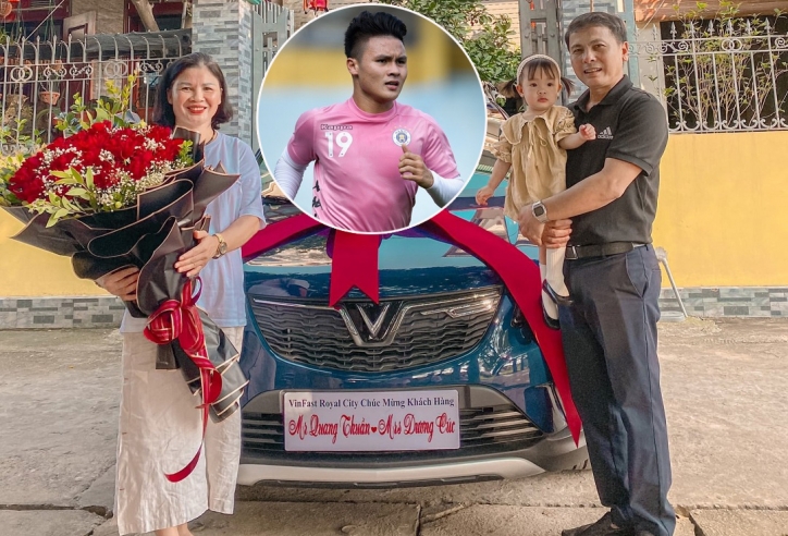 Quang Hải mua xe VinFast Fadil tặng mẹ nhân dịp 20/10