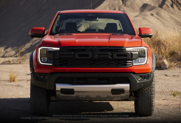 Ford Ranger Raptor 2022 chính thức ra mắt: thiết kế hầm hố, động cơ khủng