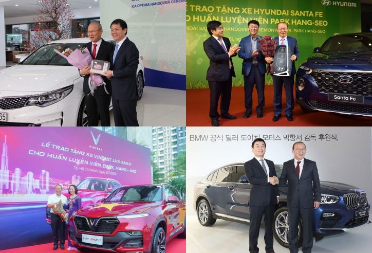 Chia tay ĐT Việt Nam, HLV Park Hang Seo từng được tặng bao nhiêu chiếc ô tô?
