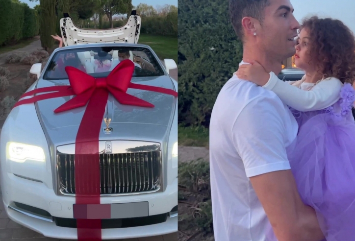 Đang thất nghiệp, Cristiano Ronaldo được bạn gái tặng xe sang Rolls-Royce Dawn