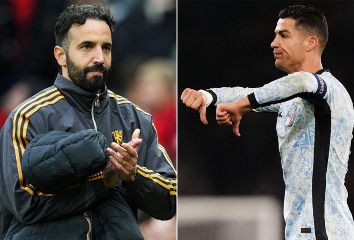 Amorim đáp trả cực gắt Ronaldo vì buông lời chỉ trích MU