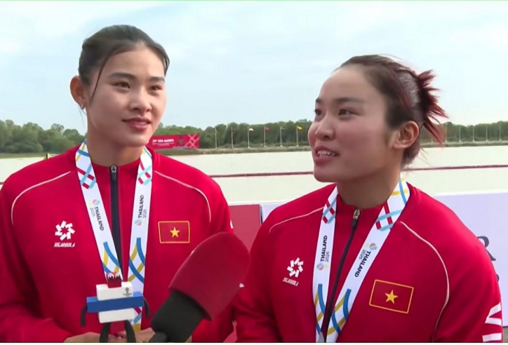 Đua thuyền vượt gió, 2 'siêu nhân' mở hàng HCV cho Việt Nam tại SEA Games