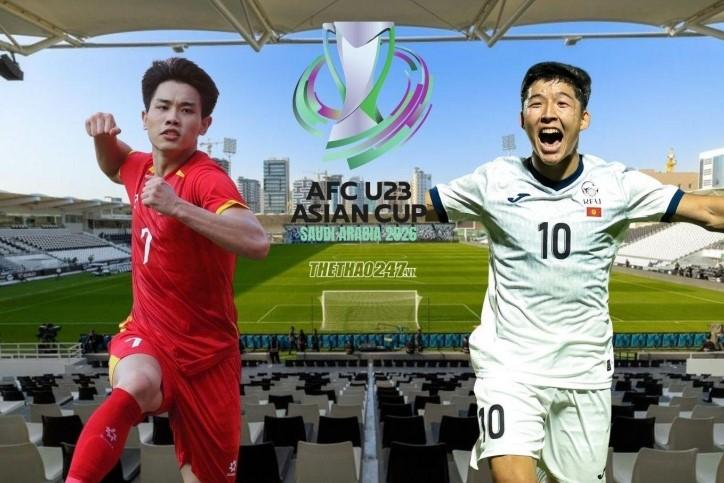VTV trực tiếp bóng đá U23 Việt Nam vs U23 Kyrgyzstan 21h00 hôm nay