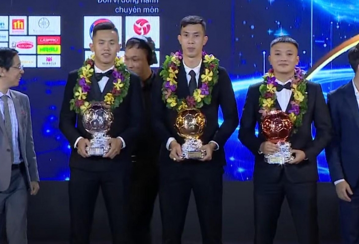 Trực tiếp Lễ trao giải Quả bóng Vàng Việt Nam 2024: Thịnh Phát giành QBV futsal