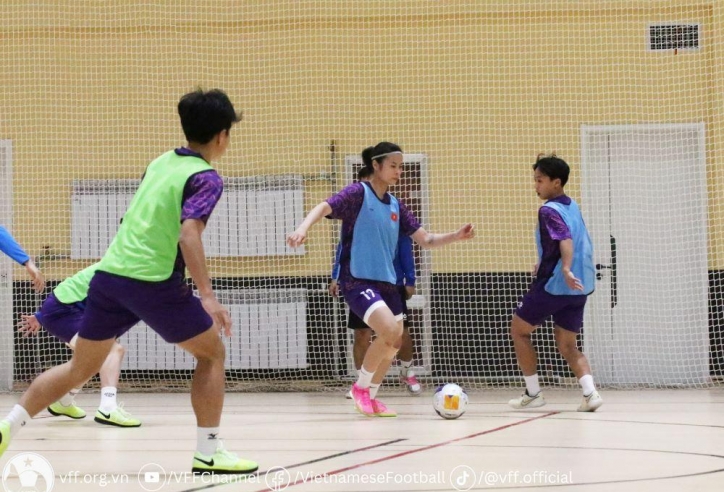 Video: ĐT futsal nữ Việt Nam tập luyện chăm chỉ trước ngày đấu Nhật Bản