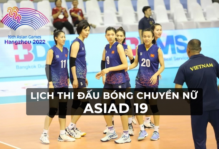 Lịch thi đấu bóng chuyền nữ ASIAD 19 mới nhất