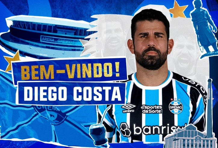 Diego Costa chính thức ký hợp đồng với CLB thứ 12 trong sự nghiệp