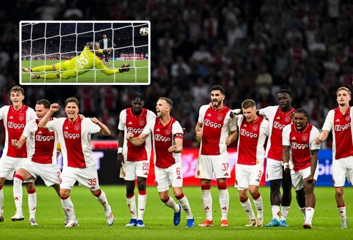 Ajax đi tiếp tại Europa League sau 34 quả luân lưu