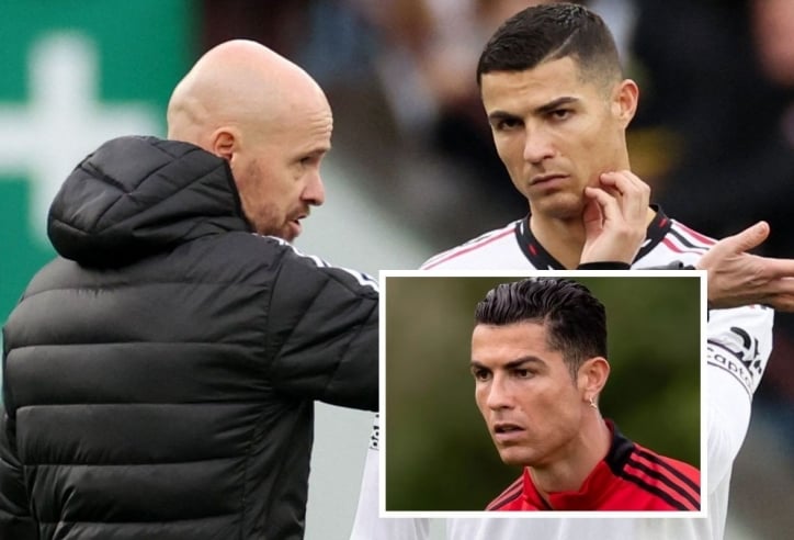 Ronaldo cay cú, xích mích với Ten Hag vì đôi bông tai