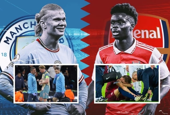 Trận Man City và Arsenal nguy cơ vắng 9 ngôi sao