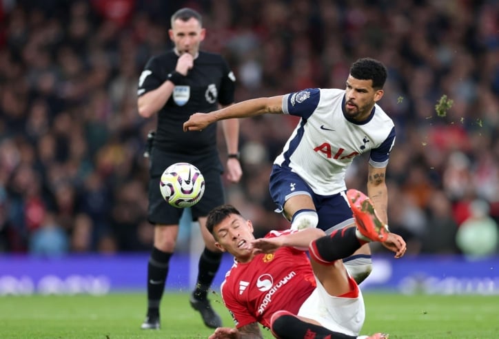 Bruno báo hại thẻ đỏ, MU thua tan nát Tottenham tại Old Trafford