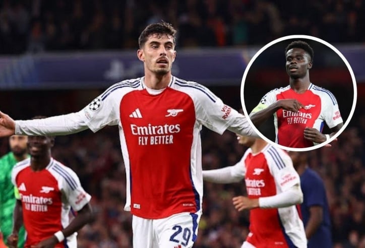 Kai Havertz tỏa sáng, Arsenal dễ dàng đánh bại PSG