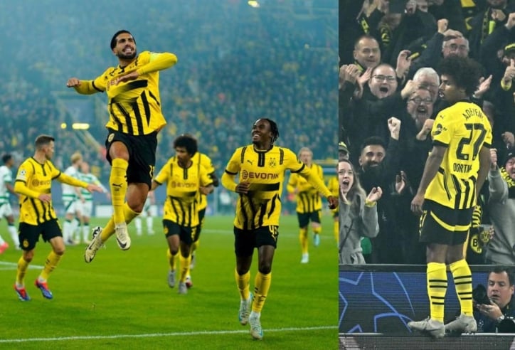 Dortmund hủy diệt Celtic trong trận cầu 8 bàn thắng