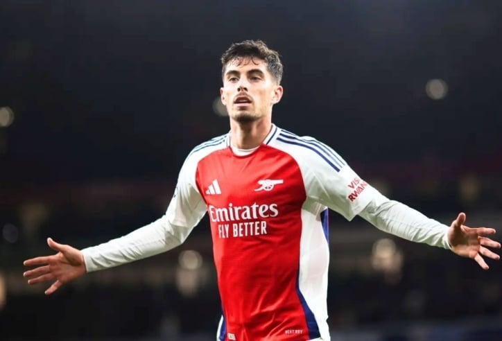 Kai Havertz đạt cột mốc ấn tượng cùng Arsenal tại cúp C1