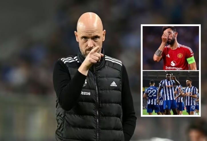 Ten Hag giải thích rõ về sự sụp đổ của MU trước Porto