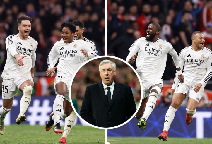 Ancelotti thừa nhận Real Madrid kiệt sức và thắng may mắn