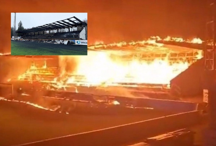 CLB bị xuống hạng, CĐV đốt luôn sân vân động