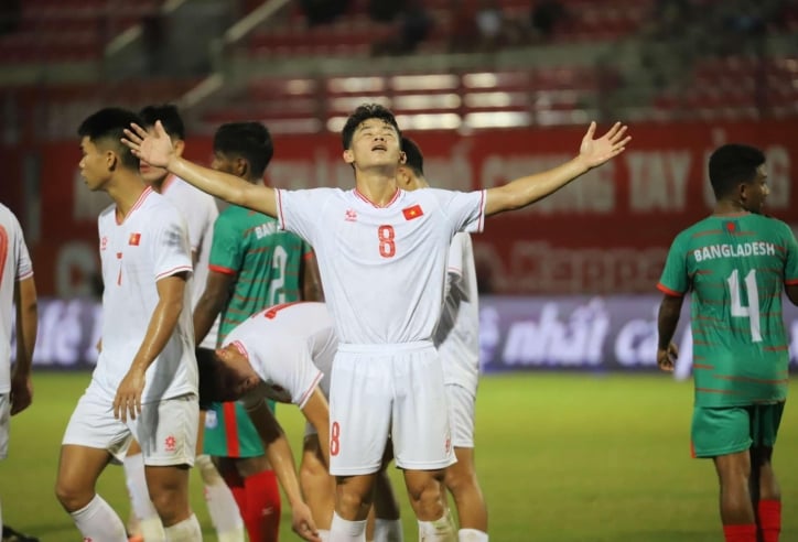 Thắng đậm Bangladesh, U20 Việt Nam vẫn mất ngôi đầu bảng