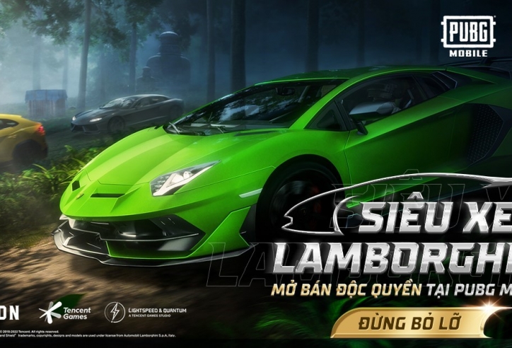 PUBG MOBILE công bố hợp tác với Lamborghini, mang siêu xe đến đấu trường sinh tồn