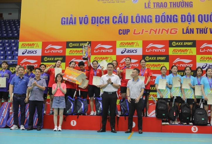 Giải vô địch Cầu lông đồng đội quốc gia năm 2024-Cup Li-Ning lần thứ VIII: Đồng Nai thống trị đồng đội nữ, TP.HCM trở lại ngôi vương