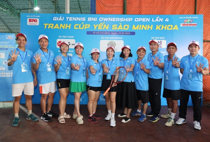 Giải Tennis BNI Ownership Open lần 4 - Tranh Cúp Yến Sào Minh Khoa: Sự kiện giao lưu và kết nối cộng đồng Doanh nhân