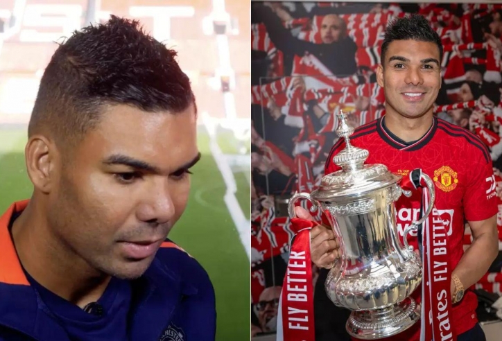 Casemiro tiết lộ lý do tặng huy chương FA Cup cho đồng đội