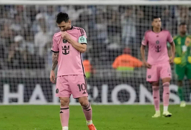 Messi nhận điểm số bẽ bàng sau trận thua 'thảm họa' của Inter Miami