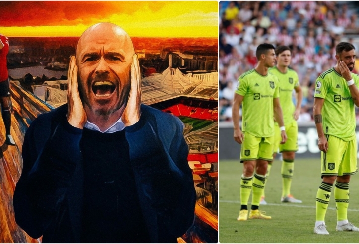 Man Utd nhận thất bại 'muối mặt': Tận cùng bất lực của Erik Ten Hag