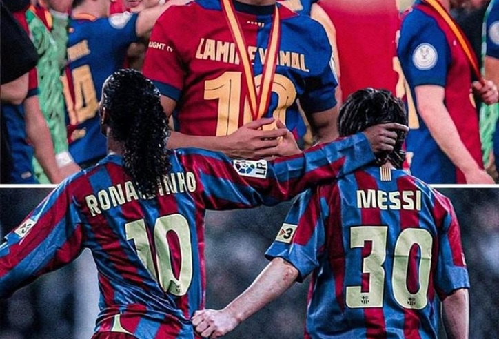 Lamine Yamal chọn đội hình vĩ đại nhất lịch sử Barcelona: Messi và Ronaldinho tái hợp