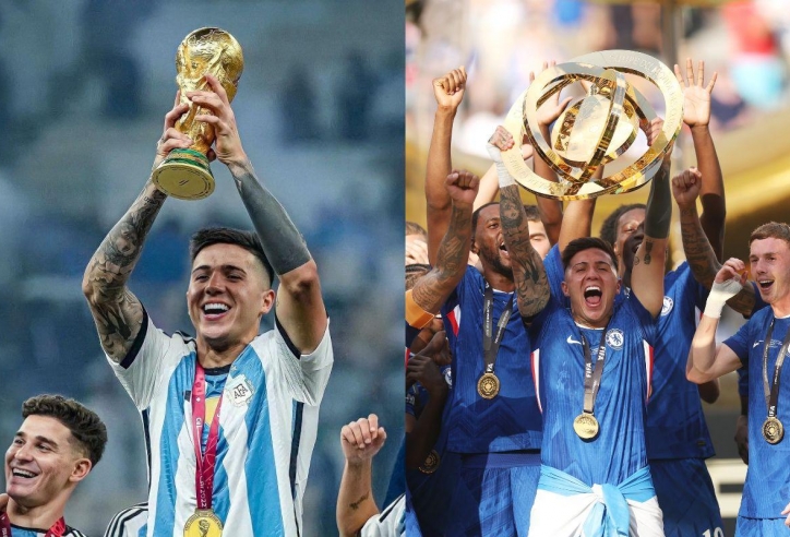 Enzo Fernandez đi vào lịch sử với cú đúp danh hiệu thế giới