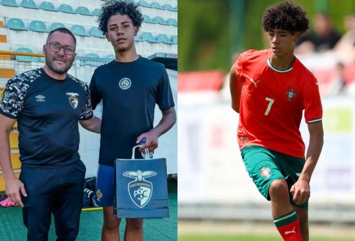 Con trai Ronaldo bất ngờ tập luyện tại CLB ít ai ngờ tới