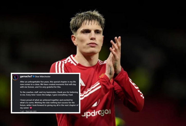 Garnacho chính thức phá vỡ im lặng sau khi rời MU