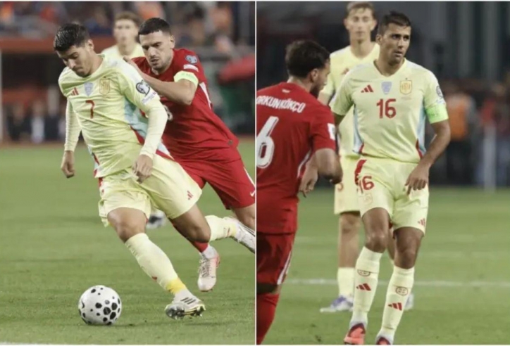 Morata ghi điểm với cử chỉ đặc biệt dành cho Rodri