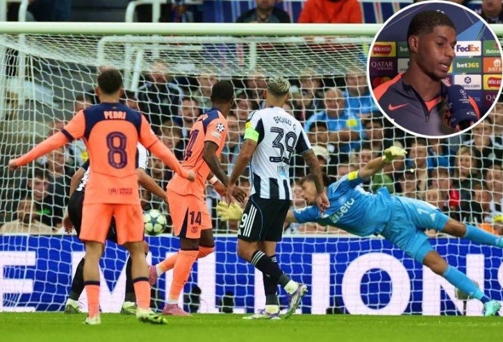 Rashford nói gì về 2 siêu phẩm giúp Barcelona đánh bại Newcastle