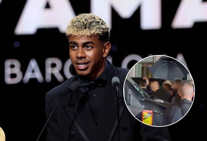 Lamine Yamal bị la ó dữ dội sau lễ trao Quả bóng Vàng 2025