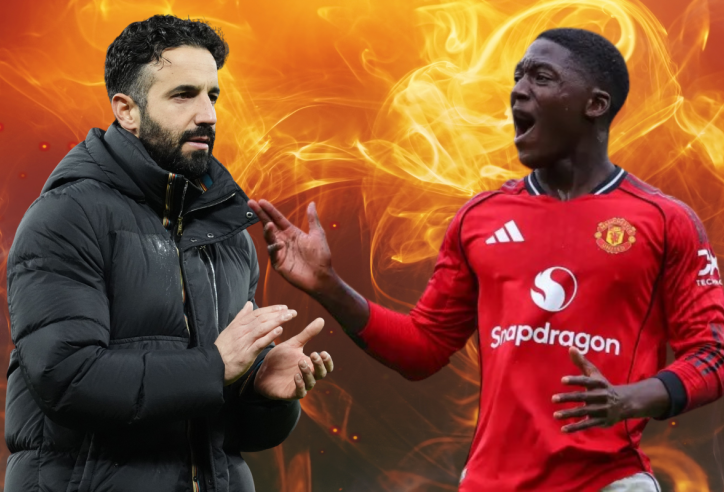 Ruben Amorim tàn nhẫn và lạnh lùng khi nhắc về Kobbie Mainoo