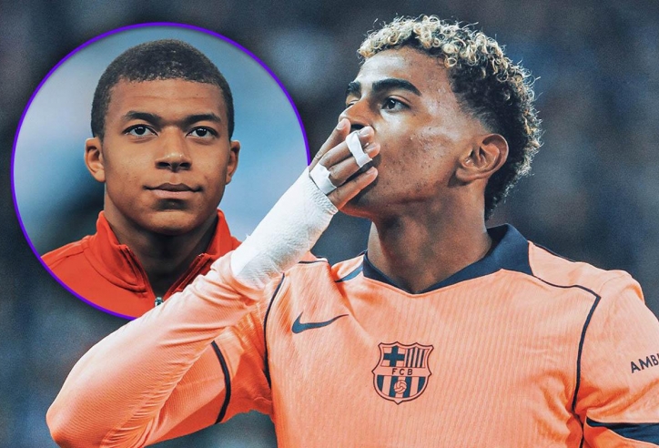 Yamal phá kỷ lục của Mbappe ở Champions League